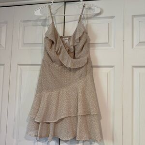 Beige Cheetah Pattern Romper